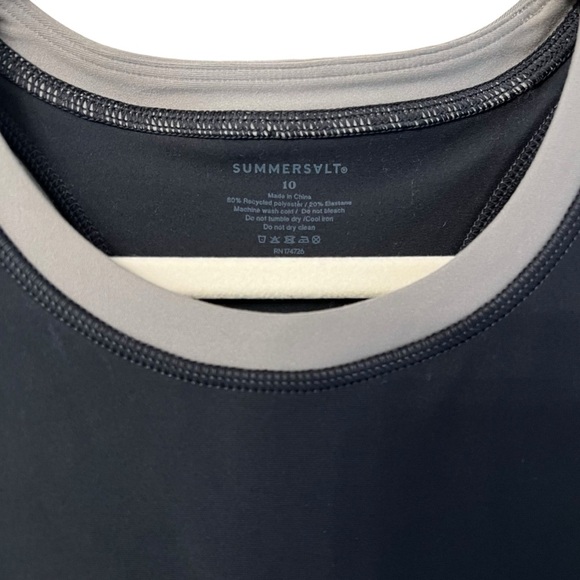 Summersalt Black Do-It-All Tennis Athletic Activewear Sleeveless Dress Size 10 - Picture 3 of 9